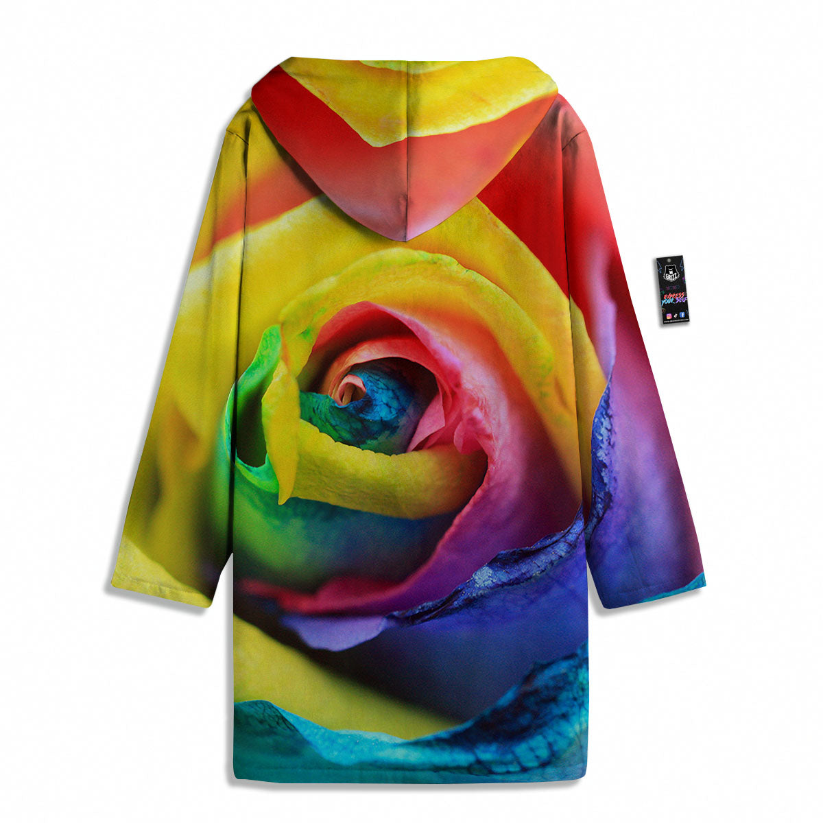 Rainbow Roses LGBT Pride Print Men's Windbreaker Jacket-grizzshop