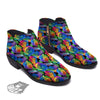 Rainbow Roses LGBT Pride Print Pattern Ankle Boots-grizzshop