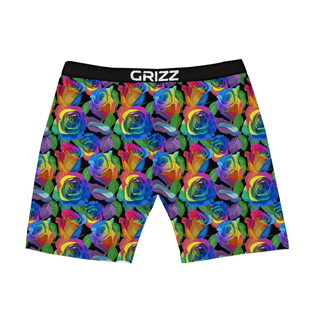 Rainbow Roses LGBT Pride Print Pattern Boxer Briefs-grizzshop