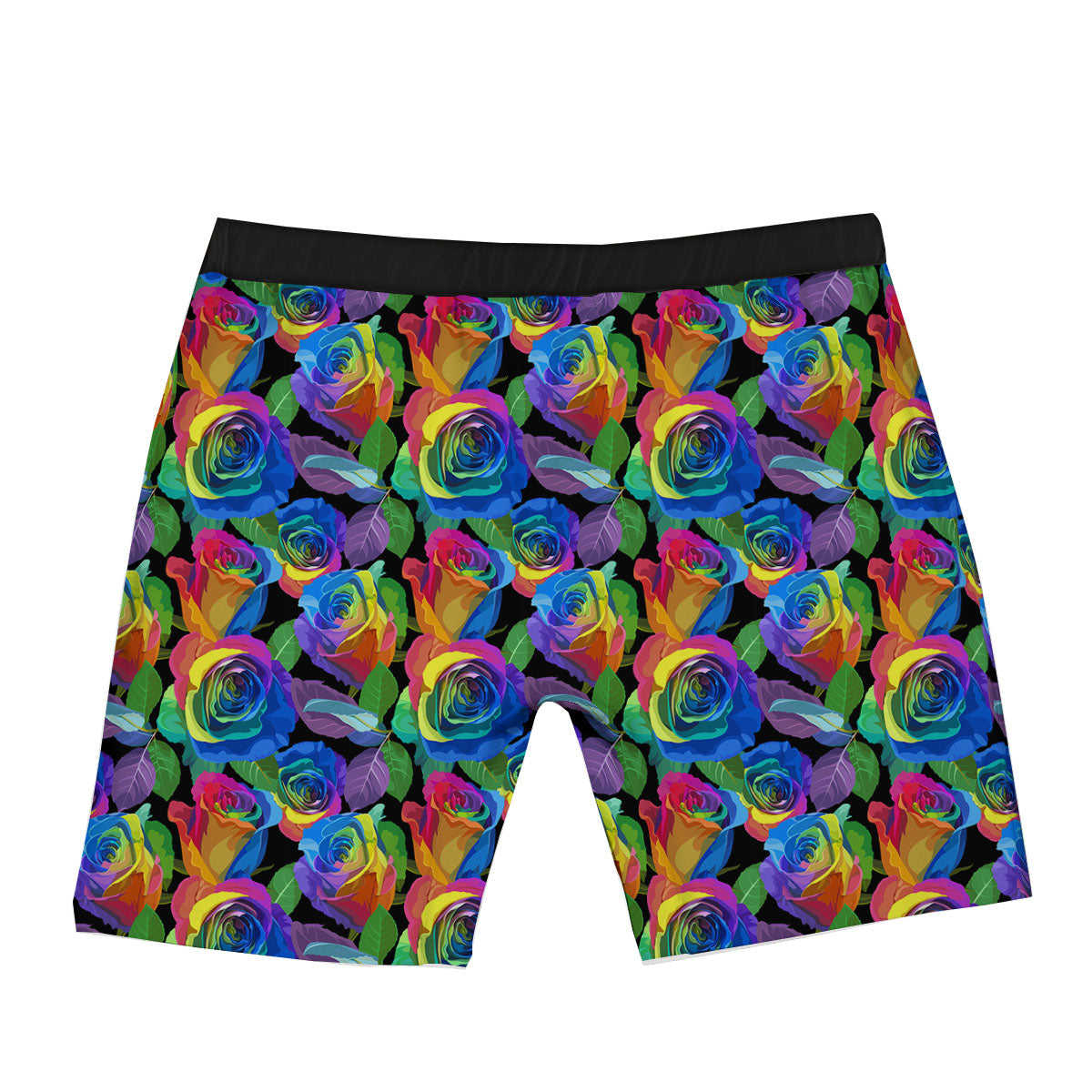 Rainbow Roses LGBT Pride Print Pattern Boxer Briefs-grizzshop