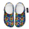 Rainbow Roses LGBT Pride Print Pattern Clog-grizzshop