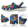 Rainbow Roses LGBT Pride Print Pattern Clog-grizzshop