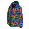 Rainbow Roses LGBT Pride Print Pattern Down Jacket-grizzshop