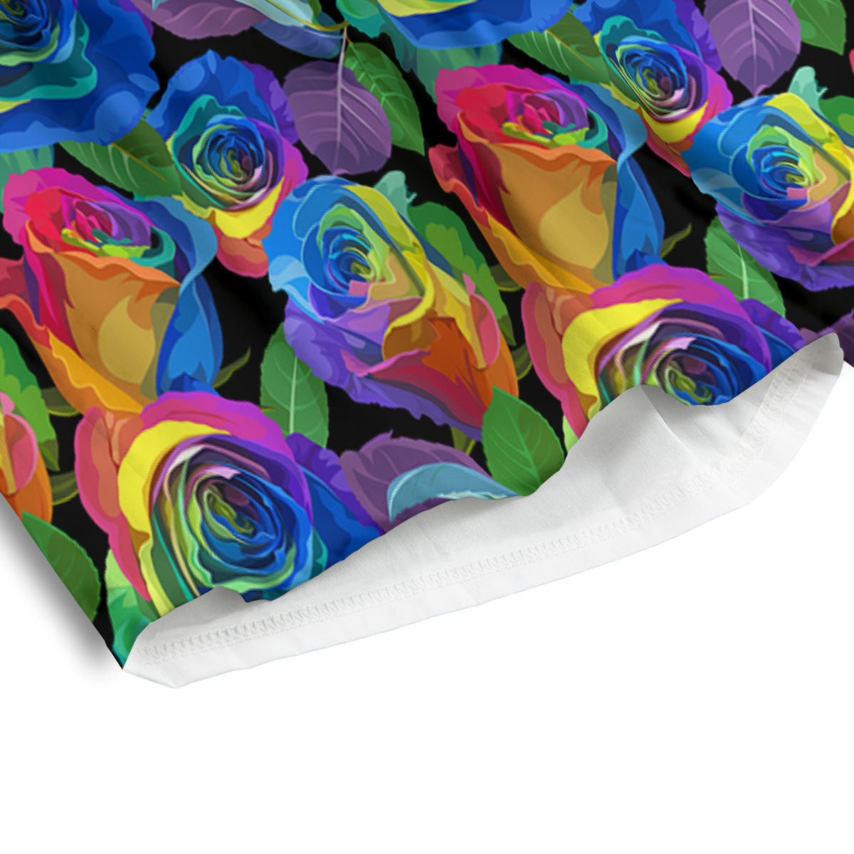 Rainbow Roses LGBT Pride Print Pattern Men's Athletic Shorts