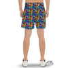 Rainbow Roses LGBT Pride Print Pattern Men's Gym Shorts-grizzshop