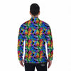 Rainbow Roses LGBT Pride Print Pattern Men's Long Sleeve Shirts-grizzshop