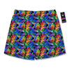 Rainbow Roses LGBT Pride Print Pattern Men's Running Shorts-grizzshop