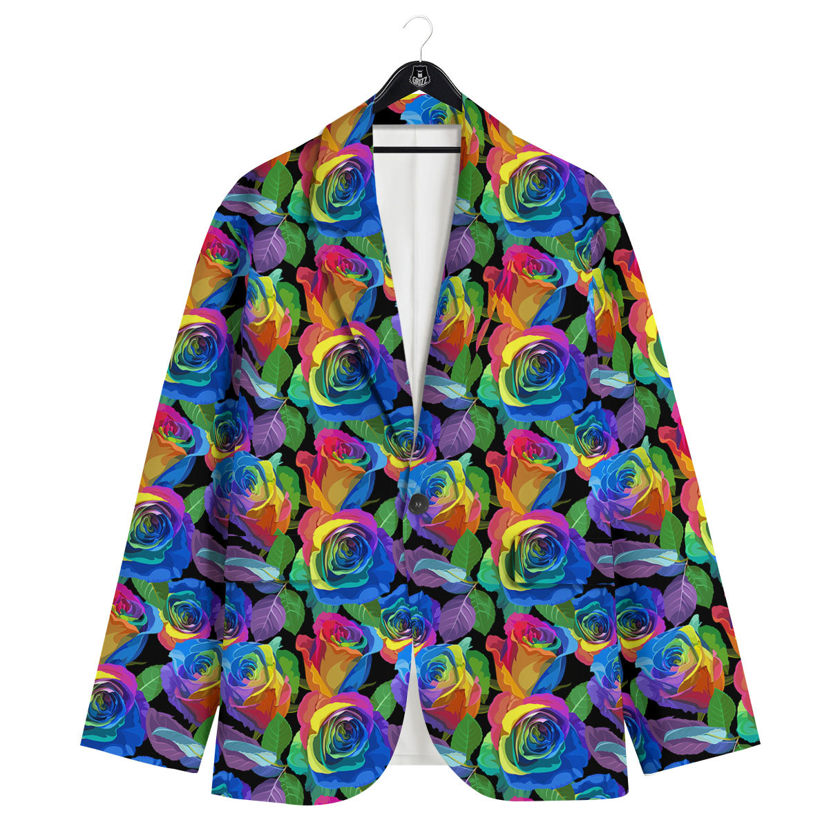 Rainbow Roses LGBT Pride Print Pattern Men's Sport Coat-grizzshop