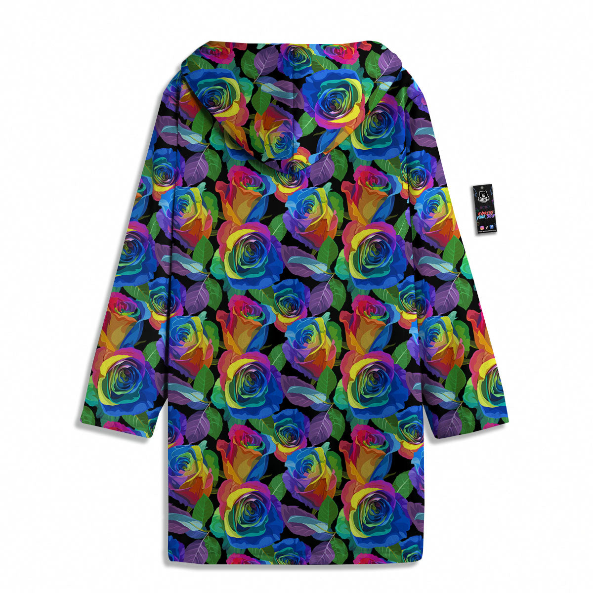 Rainbow Roses LGBT Pride Print Pattern Men's Windbreaker Jacket-grizzshop