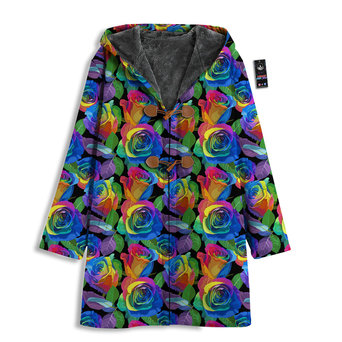 Rainbow Roses LGBT Pride Print Pattern Men's Windbreaker Jacket-grizzshop