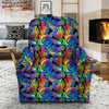 Rainbow Roses LGBT Pride Print Pattern Recliner Slipcover-grizzshop