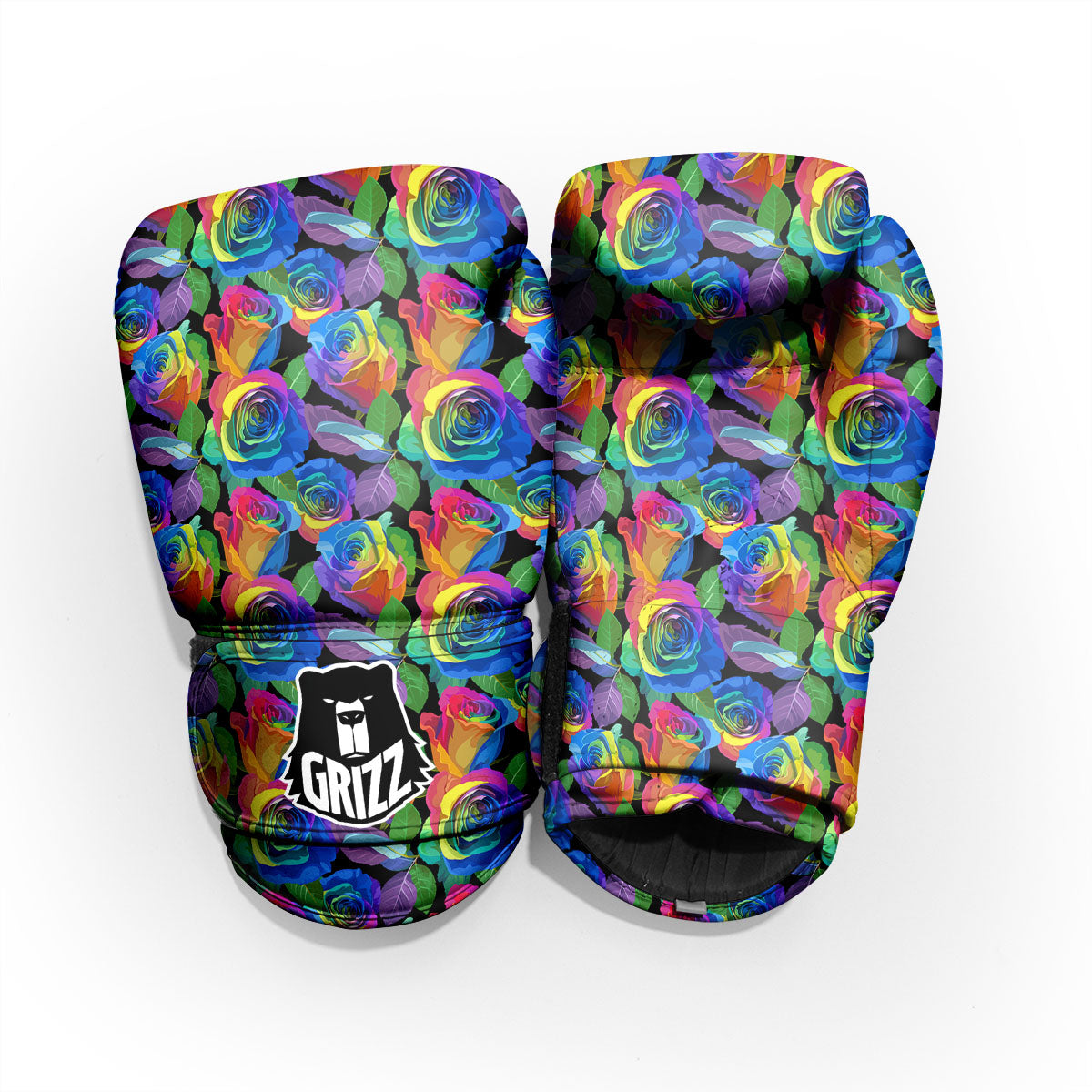Rainbow Roses LGBT Pride Print Pattern Pro Boxing Glove