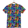 Rainbow Roses LGBT Pride Print Pattern T-Shirt-grizzshop