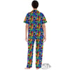 Rainbow Roses LGBT Pride Print Pattern Women's Pajamas Set-grizzshop