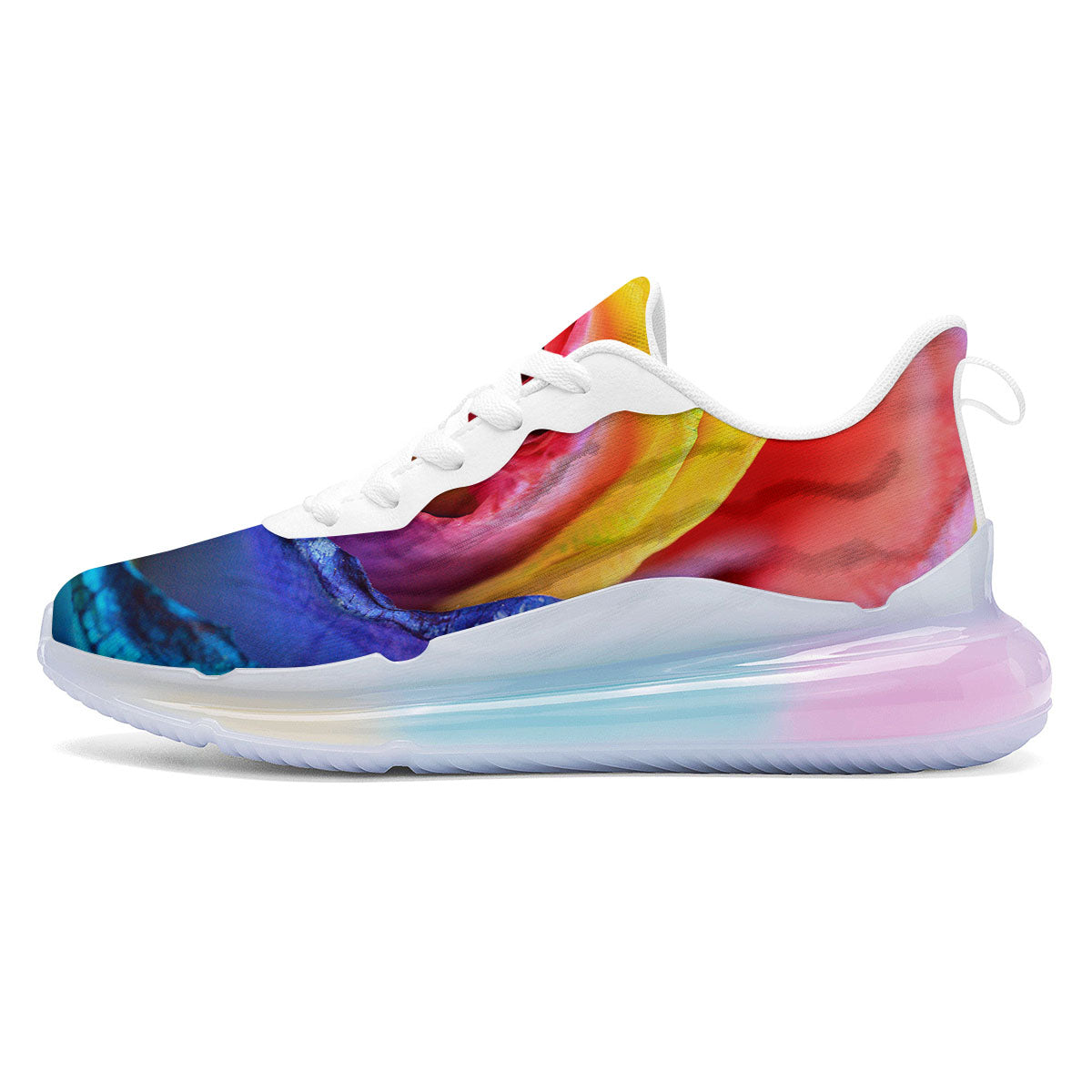 Rainbow Roses LGBT Pride Print Running Sneakers-grizzshop