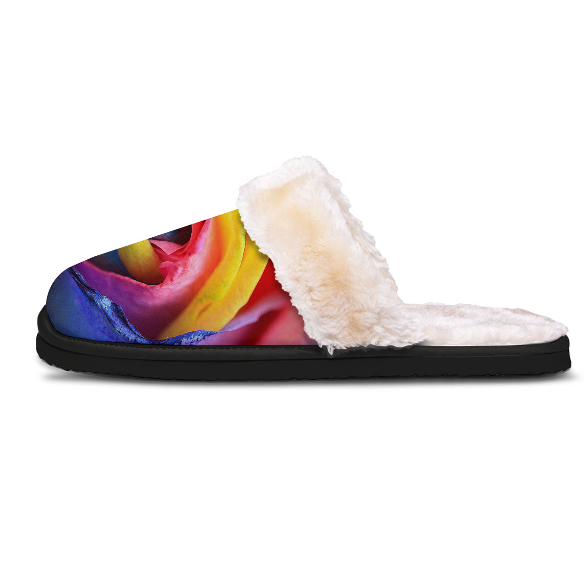 Rainbow Roses LGBT Pride Print Slippers-grizzshop