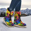 Rainbow Roses LGBT Pride Print Snow Boots-grizzshop