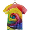 Rainbow Roses LGBT Pride Print T-Shirt-grizzshop