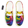 Rainbow Roses LGBT Pride Print White Loafers-grizzshop