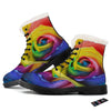 Rainbow Roses LGBT Pride Print Winter Boots-grizzshop