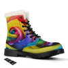 Rainbow Roses LGBT Pride Print Winter Boots-grizzshop