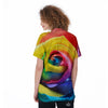 Rainbow Roses LGBT Pride Print Women's Golf Shirts-grizzshop