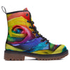 Rainbow Roses LGBT Pride Print Work Boots-grizzshop