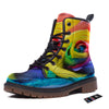 Rainbow Roses LGBT Pride Print Work Boots-grizzshop