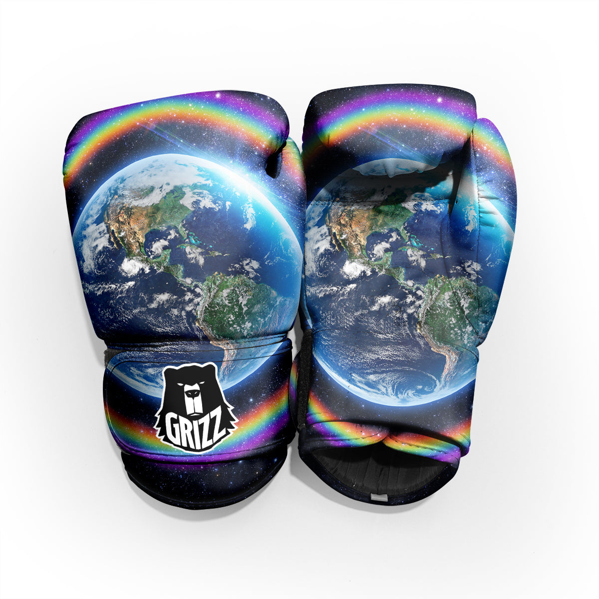 Rainbow The Earth Print Pro Boxing Glove