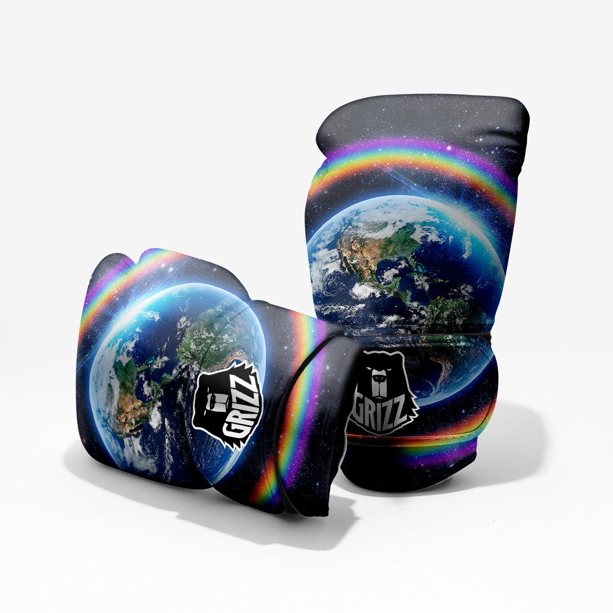 Rainbow The Earth Print Pro Boxing Glove