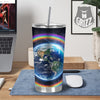 Rainbow The Earth Print Tumbler-grizzshop