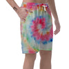 Rainbow Tie Dye Men's Shorts-grizzshop