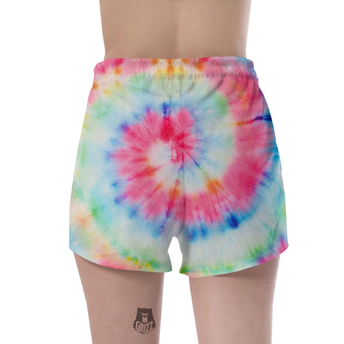 Rainbow Tie Dye Women's Shorts-grizzshop