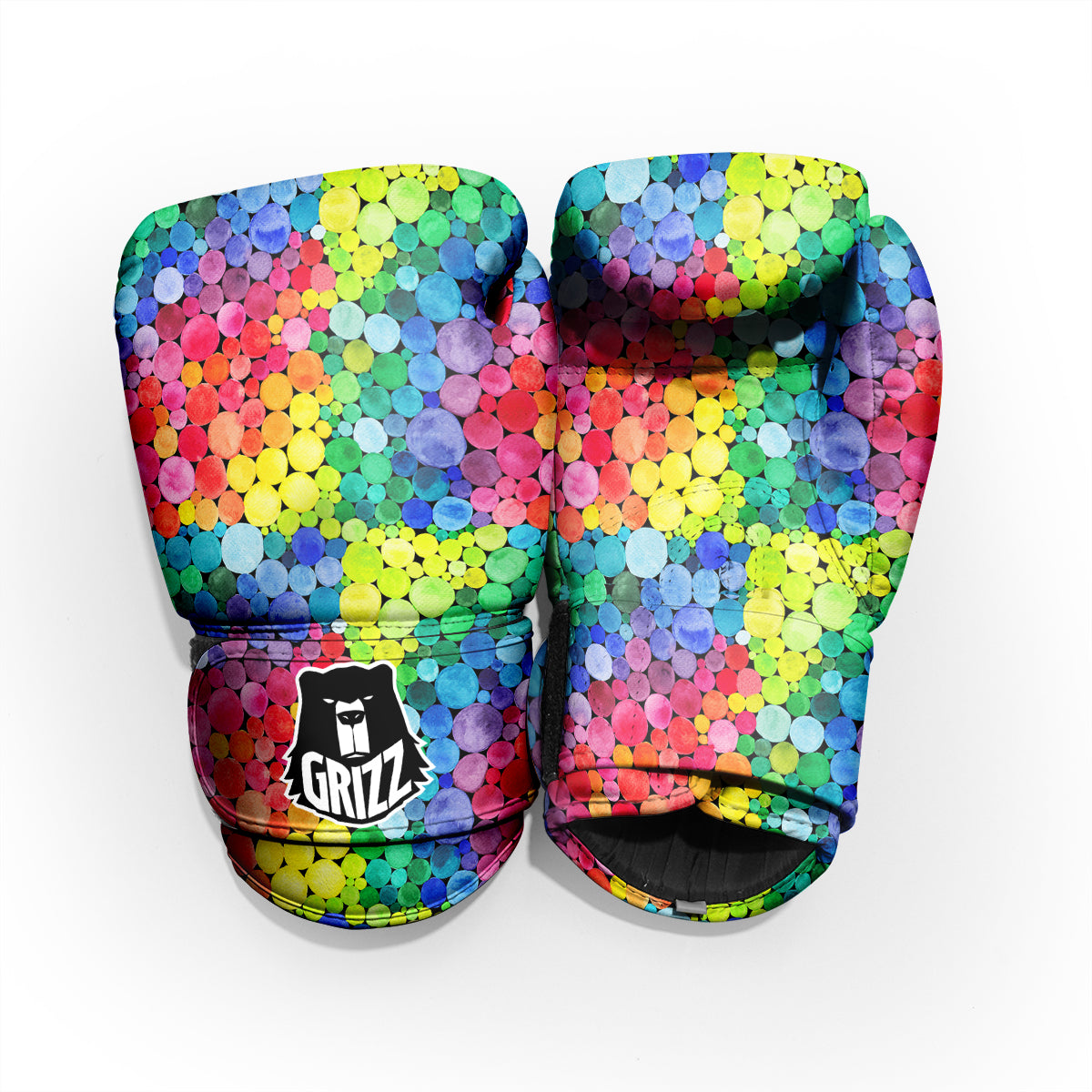 Rainbow Watercolor Print Pattern Pro Boxing Glove