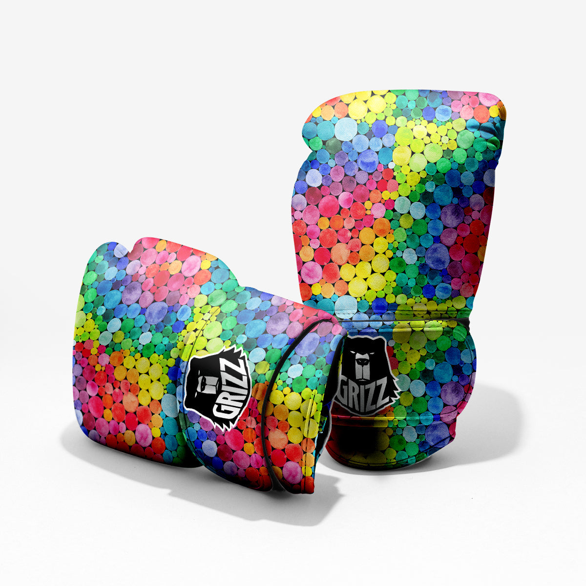 Rainbow Watercolor Print Pattern Pro Boxing Glove