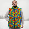 Rainbow Flag LGBT Pride Pattern Down Vest