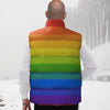 Rainbow Flag LGBT Pride Print Down Vest