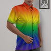 Rainbow Rays LGBT Pride Print Untucked Shirts-grizzshop