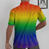 Rainbow Rays LGBT Pride Print Untucked Shirts-grizzshop