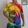 Rainbow Roses LGBT Pride Print Untucked Shirts-grizzshop