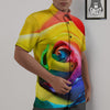 Rainbow Roses LGBT Pride Print Untucked Shirts-grizzshop