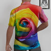 Rainbow Roses LGBT Pride Print Untucked Shirts-grizzshop