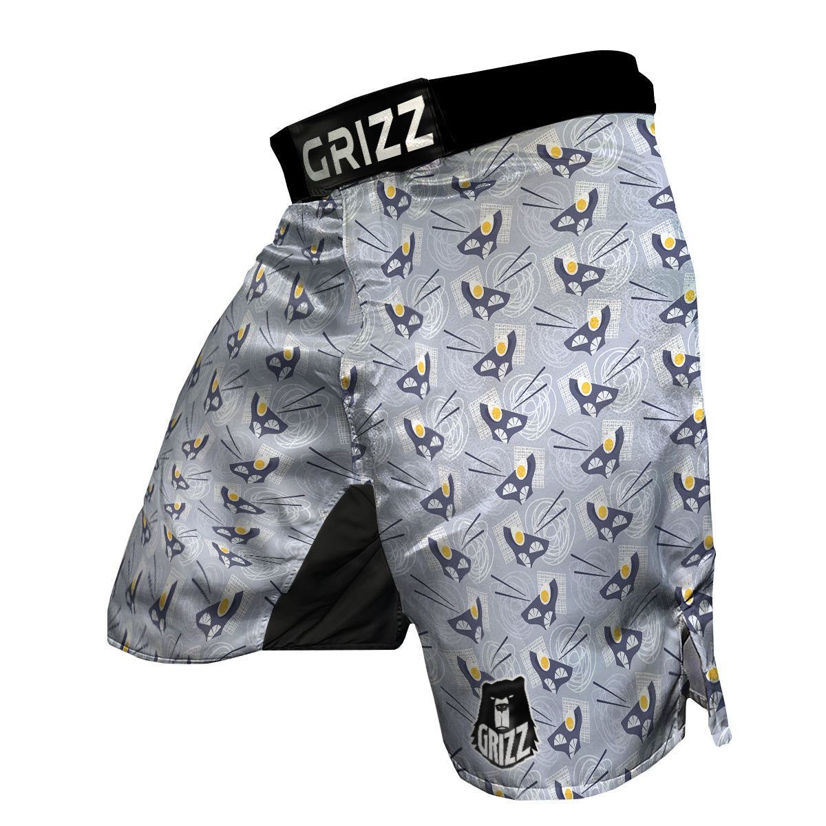 Ramen And Egg Print Pattern MMA Shorts-grizzshop