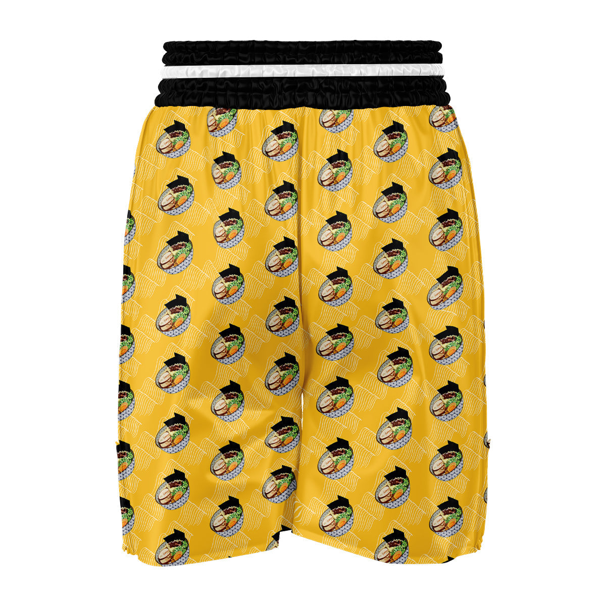 Ramen Print Pattern Boxing Shorts-grizzshop