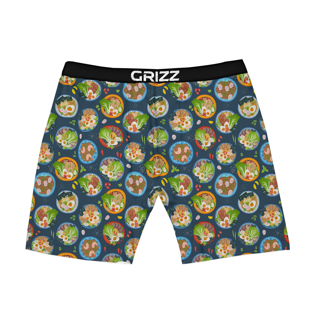Ramen Udon Noodles In Bowl Print Pattern Boxer Briefs-grizzshop