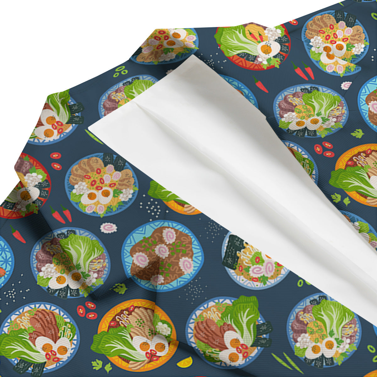 Ramen Udon Noodles In Bowl Print Pattern Men's Blazer-grizzshop
