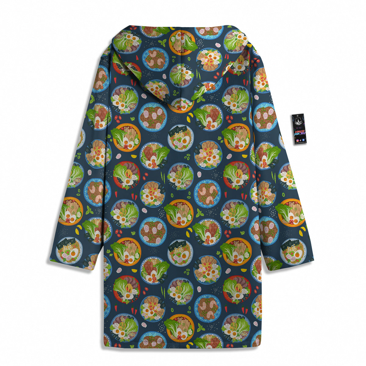 Ramen Udon Noodles In Bowl Print Pattern Men's Windbreaker Jacket-grizzshop