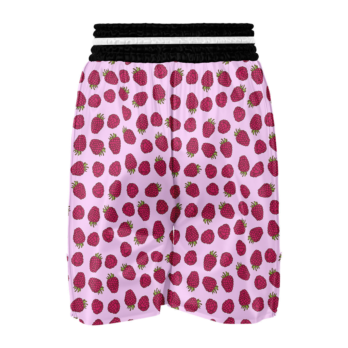 Raspberry Print Pattern Boxing Shorts-grizzshop
