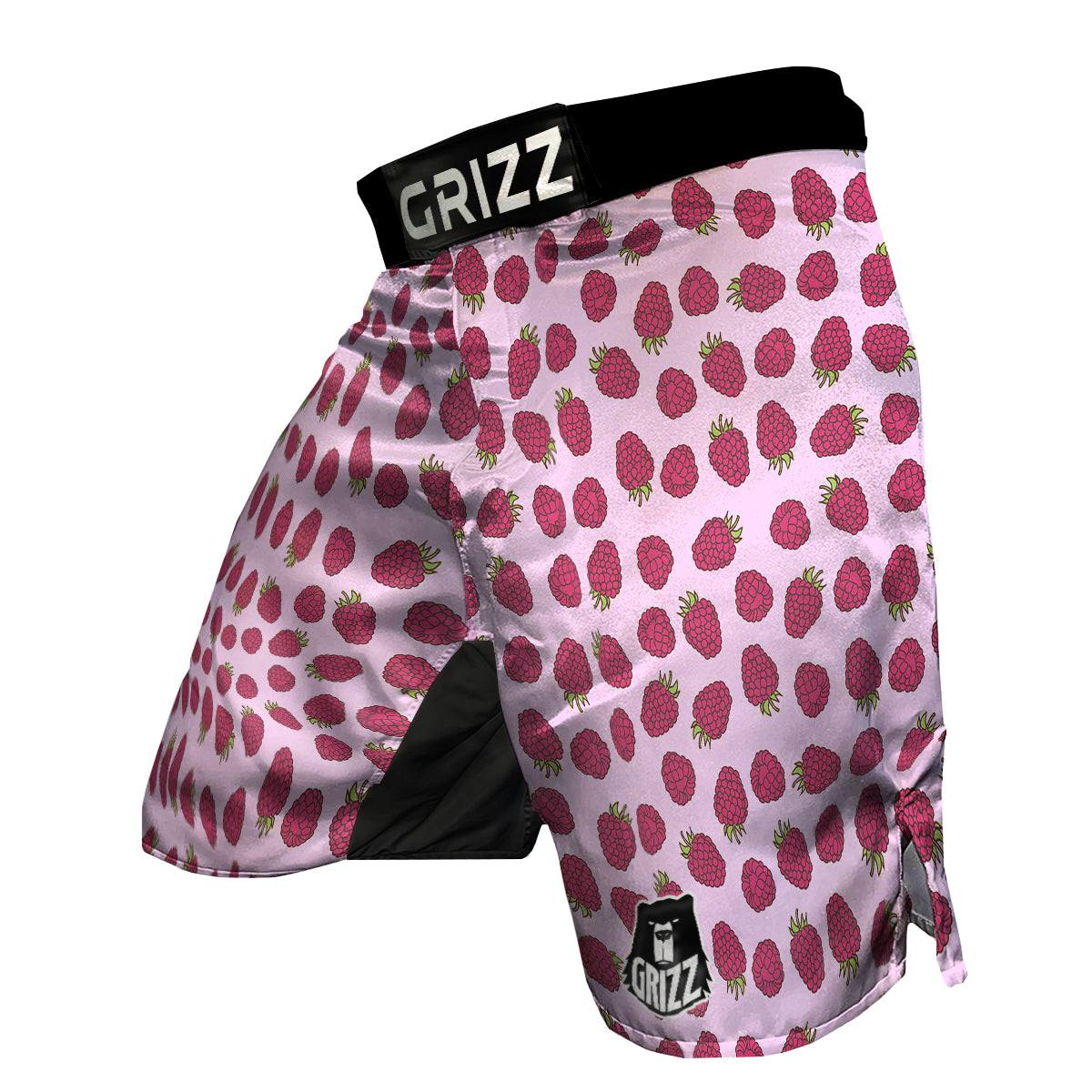 Raspberry Print Pattern MMA Shorts-grizzshop