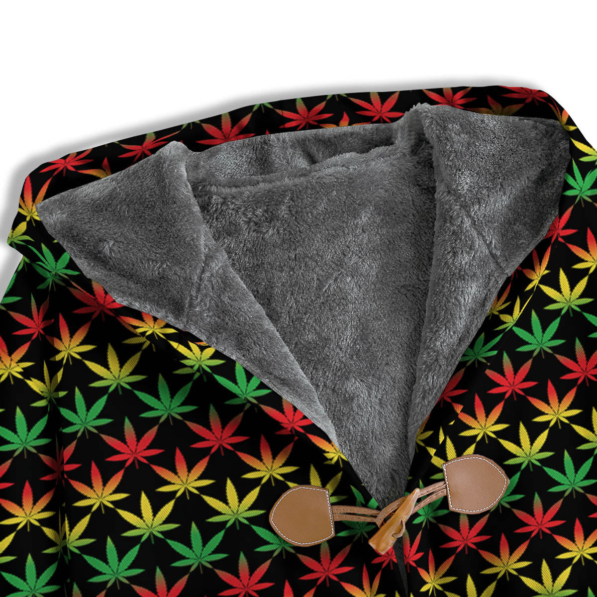 Rasta Cannabis Print Pattern Men's Windbreaker Jacket-grizzshop